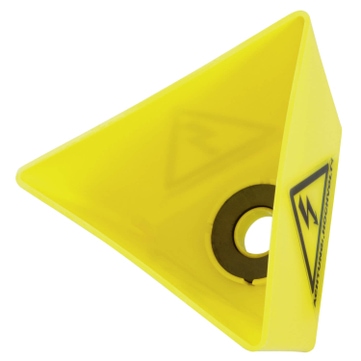 Leitzahlträger mit Magnethaftung, Symbol: Hochvolt  