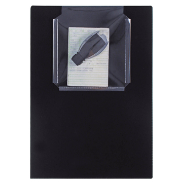 Auftragstasche A4 Flex-Pocket: mit Schlüsselfach und Klettverschluß Schwarz