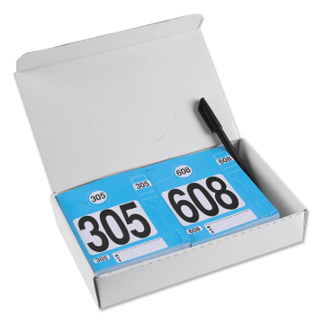 Leitzahlset 4-teilig zur Fahrzeugorganisation: Nr.305 bis 608 Set mit 304 Stück 