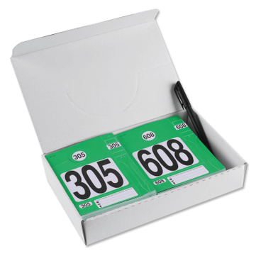 Leitzahlset 4-teilig zur Fahrzeugorganisation: Nr.305 bis 608 Set mit 304 Stück 