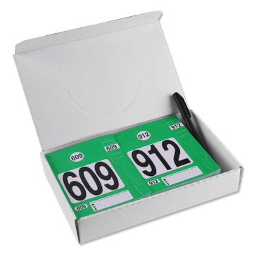 Leitzahlset 4-teilig zur Fahrzeugorganisation: Nr.609 bis 912 Set mit 304 Stück 