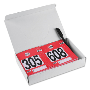 Leitzahlset 4-teilig zur Fahrzeugorganisation: Nr.305 bis 608 Set mit 304 Stück 