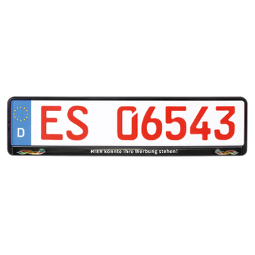 Kennzeichenhalter Erut Doming Edition II: mit Steckleiste Digitaldruck 