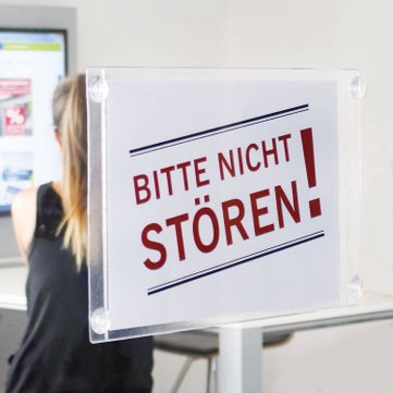 Preisblatthalter A4 Info-Tasche Eco: mit 4 Sauger, für Hoch- und Querformat 