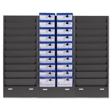 Plantafel Classic: Werkstattplaner: 10 Reihen, für 20x DIN A4, aus Metall Umbra