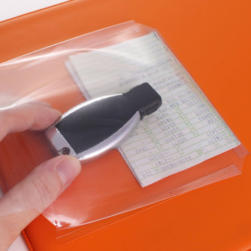 Auftragstasche A4 Economy: Werkstattmappe, Auftragsmappe mit Schlüsseltasche Orange