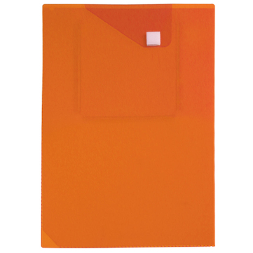 Auftragstasche A4 Flex-Pocket: mit Schlüsselfach und Klettverschluß Orange
