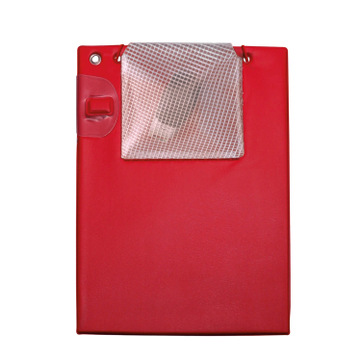 Auftragstasche A4 Volumen: 2x Magnetverschluß  Rot / Transp.