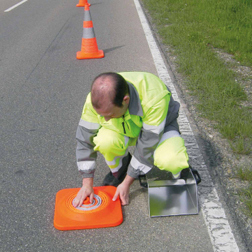 Faltleitkegel Profi bis 750 mm Höhe ausziehbar