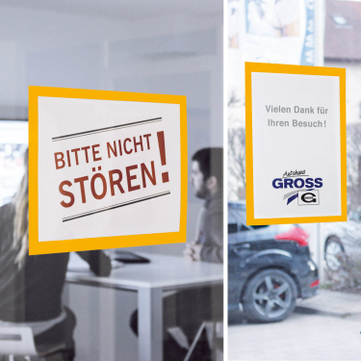 Hafttasche RGS: A4 selbsthaftend an Glasscheiben, bis 120°C hitzebeständig 