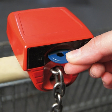 Parkscheibe 4in1: mit Eiskratzer, Profilmesser, 2 Chips  