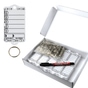 Schlüsselanhänger Autotag 1: 200 Anhänger + Ringe, 1 Stift  Weiss