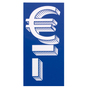 Aufkleber Symbol: € mit Strichpunkt, zur Preisauszeichnung ablösbar, wetterfest Euro / Strichp.