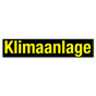 Klimaanlage Werbetext-Folie selbstklebend, von außen auf Glas klebend Klimaanlage