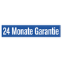 24 Monate Garantie Werbetext-Folie selbstklebend, von außen auf Glas klebend 24 Mon.Garantie