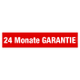 24 Monate Garantie Werbetext-Folie selbstklebend, von außen auf Glas klebend 24 Mon.Garantie
