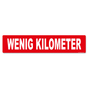 Miniletter Standard: Kennzeicheneinleger 1,5 mm stark, Motiv: wenig Kilometer 