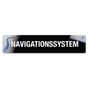 Kennzeicheneinleger Minilette, Motiv: Navigationssystem 1,5 mm stark 