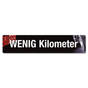 Kennzeicheneinleger Miniletter, Motiv: wenig Kilometer 1,5 mm stark 