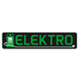Kennzeicheneinleger Miniletter, Motiv: Elektro 1,5 mm stark 