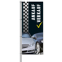 Fahne Ankauf/Verkauf Design: Racing - mit Bildmotiven H 300 cm x B 120 cm 