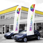 WingsBanner XL mit Individualdruck, Fahnentuch H 435 cm x B 100 cm nur Fahnentuch