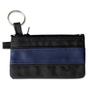 Schlüsseltasche Colour Lane mit Streifenapplikation  Schwarz/Blau