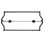 Rollenhalter Uno: für Rollen bis Breite 70 cm, Wandmontage (ohne Rolle) 