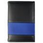 Führerscheintasche Look Plus mit 2 Steckfächer  Schwarz/Blau