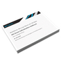Notizblock: My Logo Block mit 100 Blatt, DIN A6 quer 2/0-Einzelblattdruck 