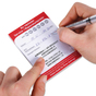 Terminzettel-Block für nächsten KFZ-Servicetermin, 50 Blatt  