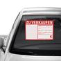 KFZ-Verkaufsschilder DIN A3: 13 Zeilen für Zubehör, 2-fach gelocht Rot