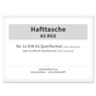 Hafttasche A3 RGS: für 2x DIN A4 nebeneinander oder 1x A3: haftet auf Glas 