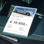 Preisblatthalter A4 Car-Fix: zum hinter KFZ-Scheibe stecken  