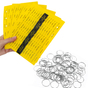 Schlüsselanhänger Car: 100 Anhänger, 100 Schlüsselringe  Gelb