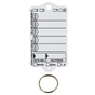 Schlüsselanhänger Autotag 1: 200 Anhänger + Ringe, 1 Stift  Weiss