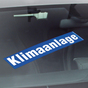 Klimaanlage Werbetext-Folie selbstklebend, von außen auf Glas klebend Klimaanlage