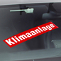 Klimaanlage Werbetext-Folie selbstklebend, von außen auf Glas klebend Klimaanlage