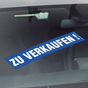 Zu Verkaufen Werbetext-Folie selbstklebend, von außen auf Glas klebend zu verkaufen !