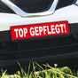 Miniletter Standard: Kennzeicheneinleger 1,5 mm stark, Motiv: Top Gepflegt 