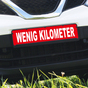 Miniletter Standard: Kennzeicheneinleger 1,5 mm stark, Motiv: wenig Kilometer 