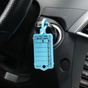 Schlüsselanhänger Autotag 2: mit Raster-Schnellverschluss, 200 Stück Blau