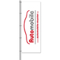 Fahnen Individual aus Glanzpolyester, mit 5 Karabinerhaken H 400 x B 150 cm H400 x B150 cm