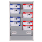 Plantafel Office-XS: 2-reihig für 12 x DIN A4 Auftragstaschen 6+1 Bahnen 