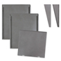 Fächersystem Multi-S 2 Fächer für DIN A4, Griffsicht-System Hochformat, Metall Grau/Silber