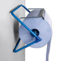 Papierrollenhalter für Putzrollen bis 40 cm Breite, zur Wandmontage 