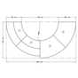Empfangstheke TK6 Concept: Set mit 2 Theken und 2 Tischen 45 Grad abgewinkelt 