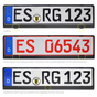 Kennzeichenhalter EASY-Comfort-RGS mit Schiebeverschluss unbedruckt / Blanko 