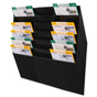 Prospekthalter Office-Line: 6 Fächer für A4 Hochformat aus Kunststoff 