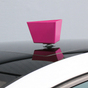 Leitzahlträger mit Saugnapf, ohne Beschriftung / Blanko  Pink / Blanko